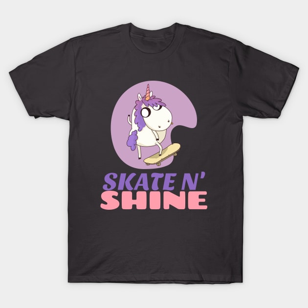 Skate n' shine Skating T-Shirt by E-Skateboardsgermany